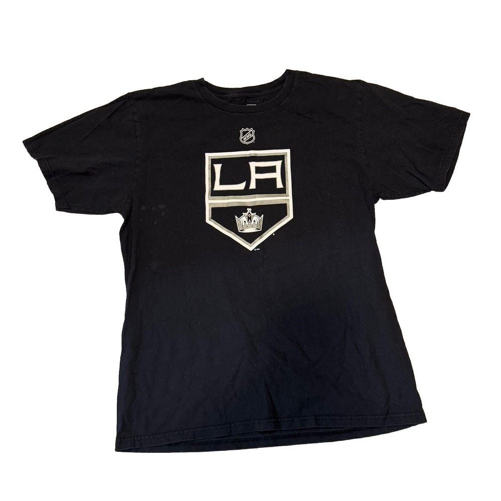 Los Angeles Kings T-Shirt Mens L Large Black Adidas The Go Tee Doughty Hockey